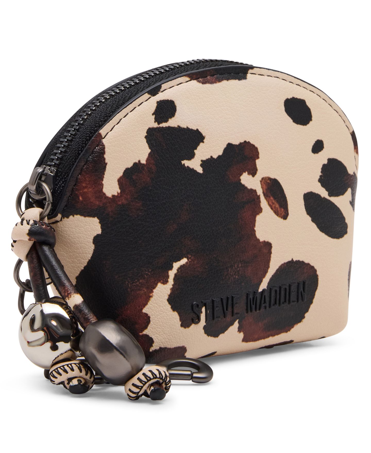 Женский кошелёк Steve Madden Cassidi Zip-Top Wallet, цвет: Коричневый с принтом — фото 3