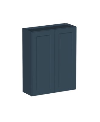 Standard Wall Cabinet 2 Door 3 Shelves, Ready to Assemble Kitchen Cabinet with Solid Wood Frame, Soft-Close Slides and Hinge