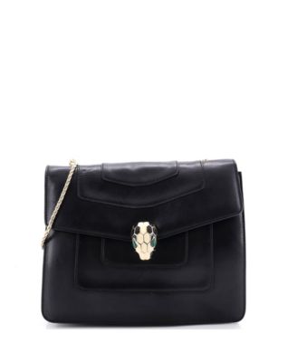 Medium Serpenti Forever Square Shoulder Bag Leather