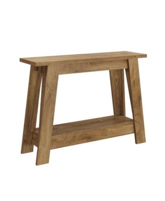 2-Tier Farmhouse Console Table with Storage Shelves