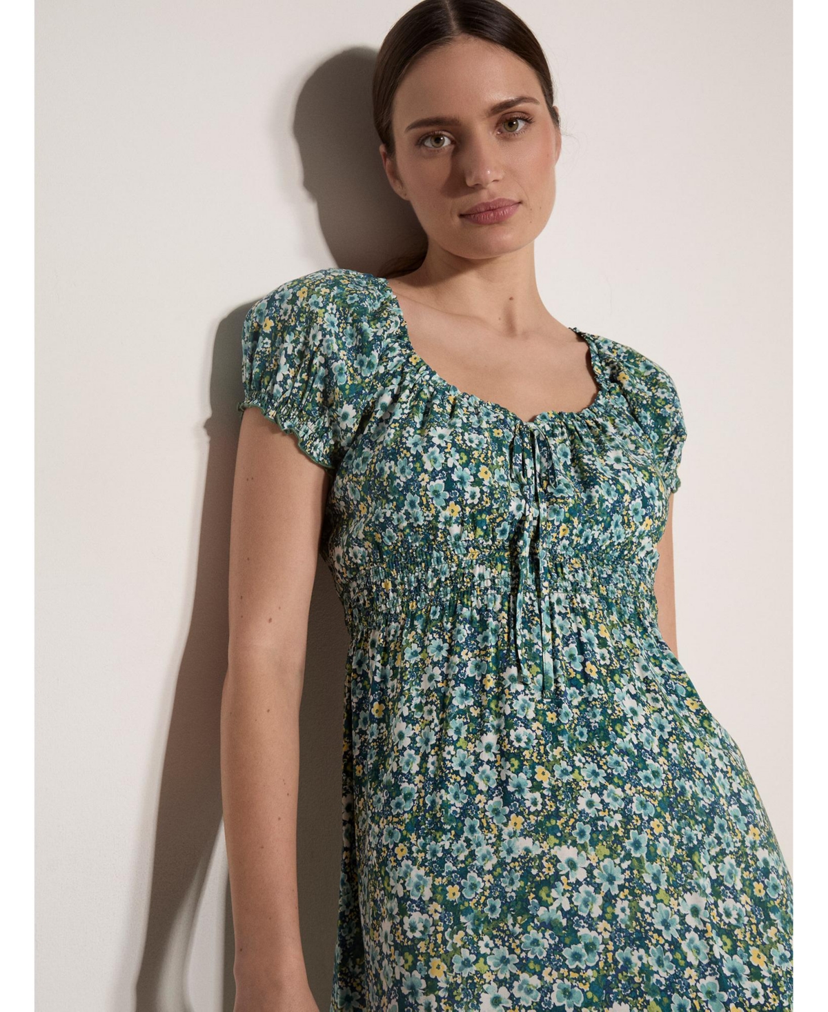 Apricot Women's Milkmaid Midi Dress
