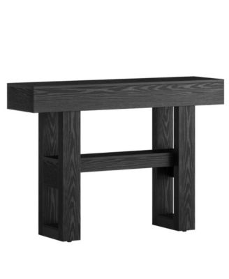 2-Tier Narrow Console Table with Storage Shelves