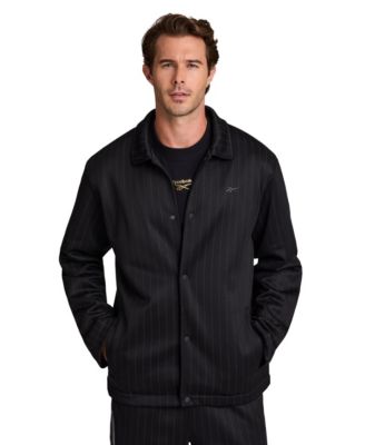 Men's Pinstripe Coaches Jacket