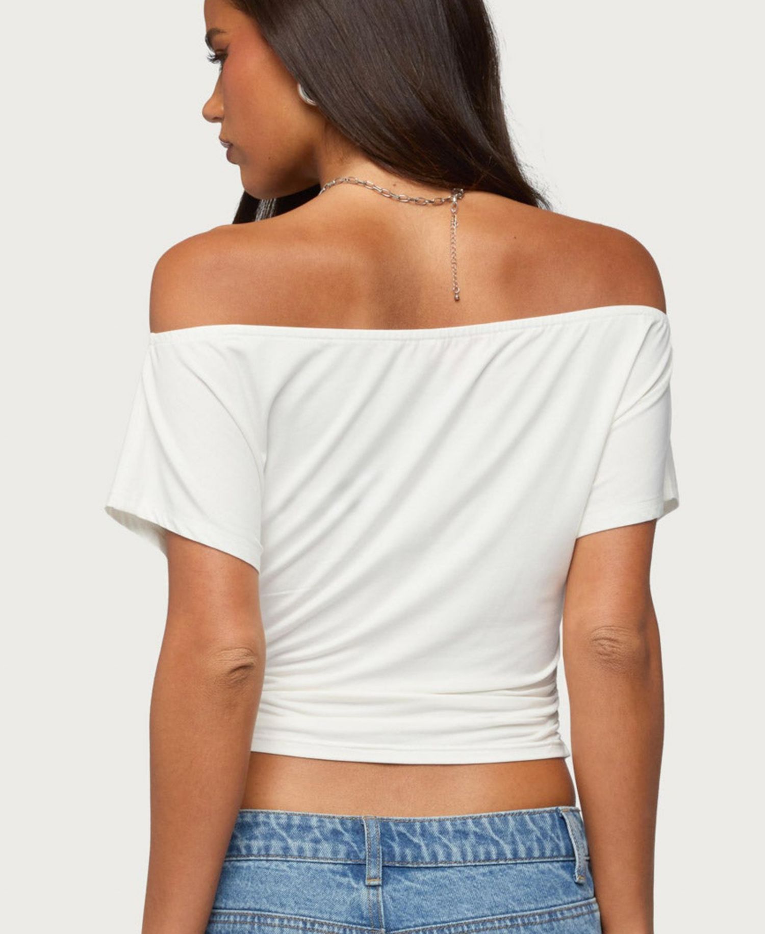Women's Hecate Off-the-Shoulder Keyhole Top