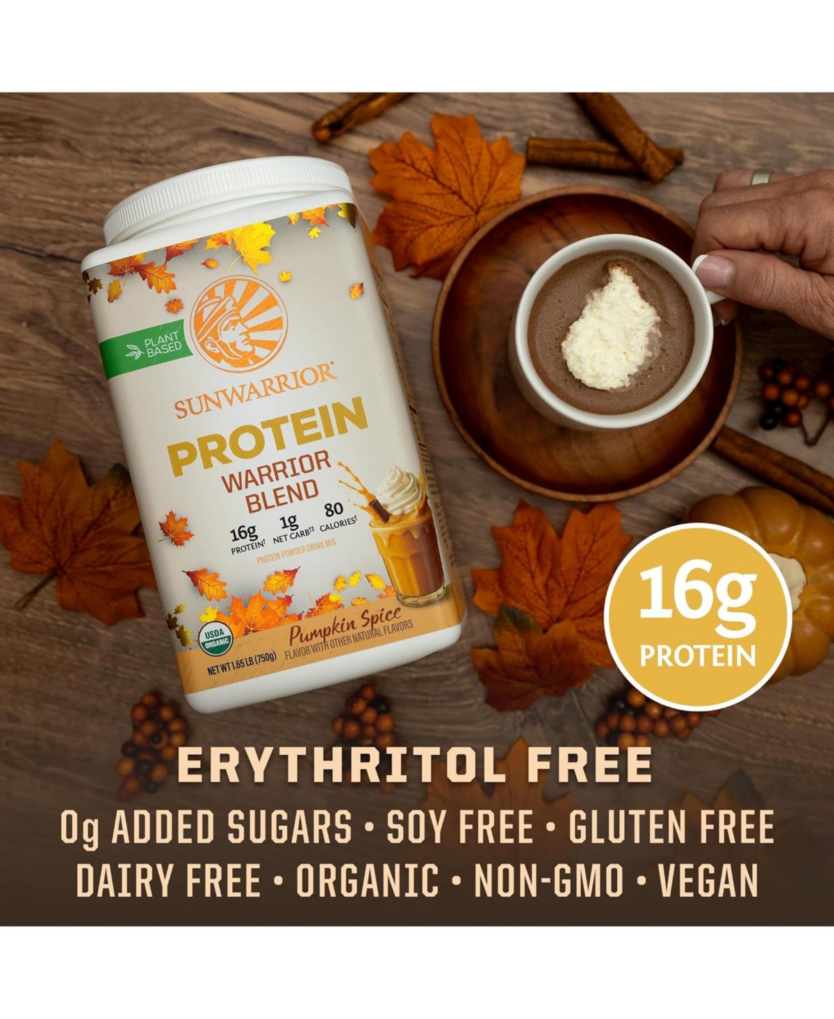 Sunwarrior Warrior Blend Pumpkin Spice 750 Gram