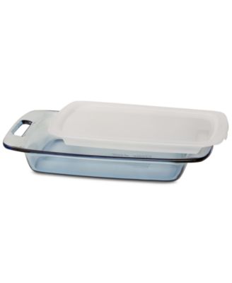  3 QT Rectangle Glass Baking Dish with Lid, Glass Pan