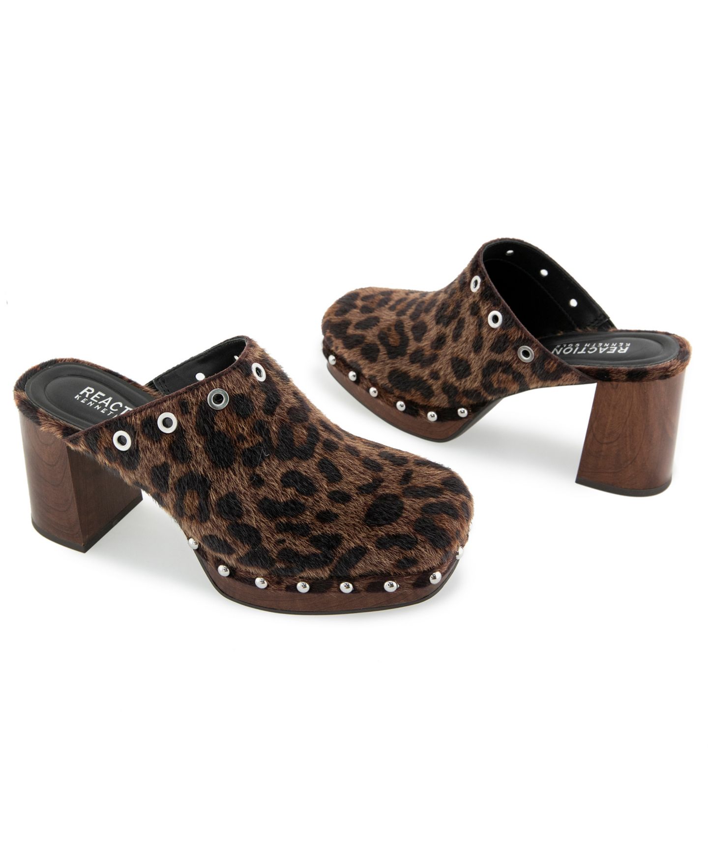 Женские сабо Kenneth Cole Reaction Kalley Slip-On Mules, цвет: Коричневый искусственный — фото 8