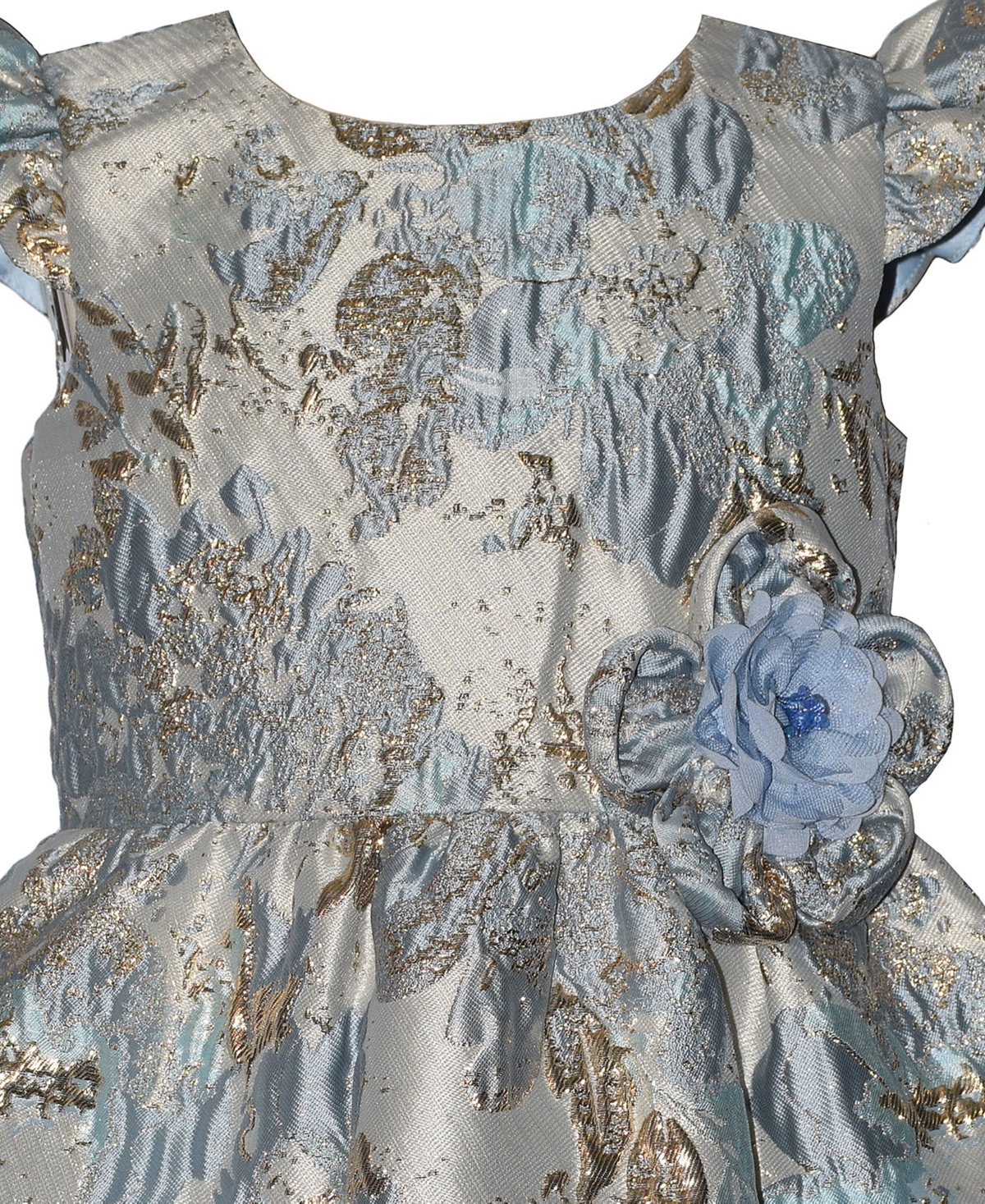 iApparel Girls' 2T-6X Jacquard Party Short-Sleeve Dress