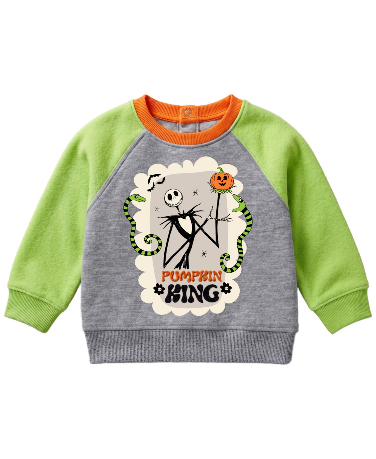 Baby Boys' Jack Skellington Pumpkin King Graphic Sweatshirt and Joggers, 2-Piece Set