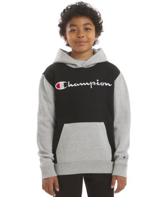 Boys' 8-20 Color-Block Logo Hoodie