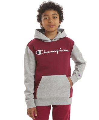 Boys' 8-20 Color-Block Logo Hoodie