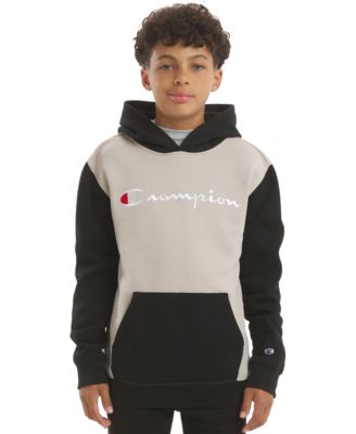 Boys' 8-20 Color-Block Logo Hoodie