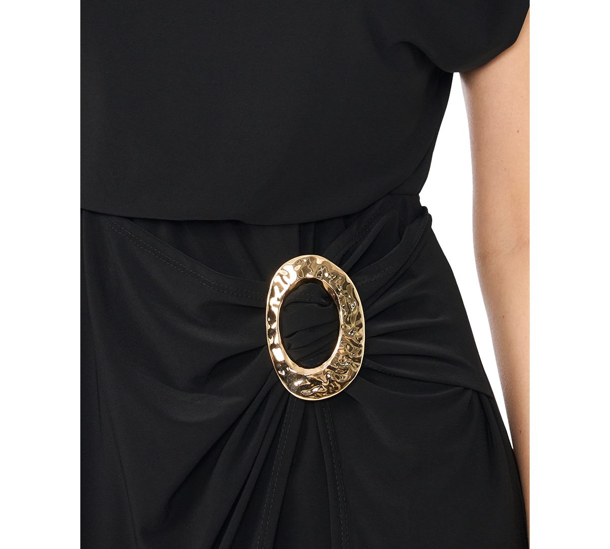 Msk Women's Jersey Wrap Midi Dress