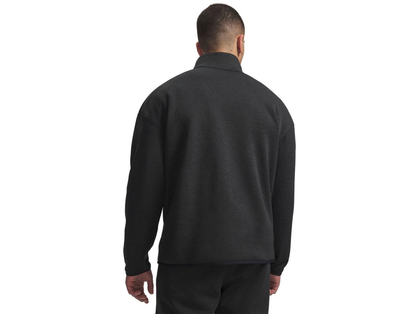 Мужская толстовка Under Armour Armour Fleece Twist, цвет: Чёрный / Белый — фото 3