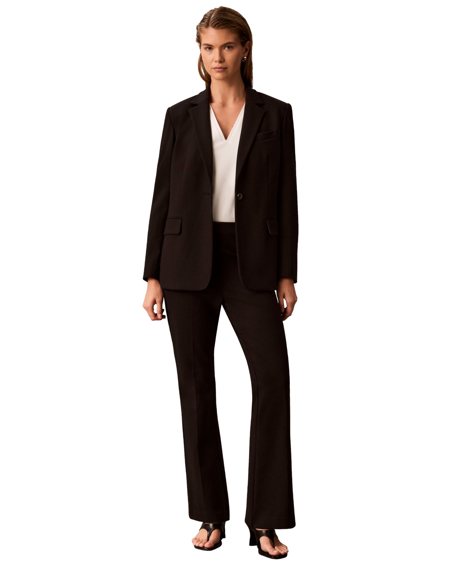 Women's High-Waisted Pull-On Bootcut Pants