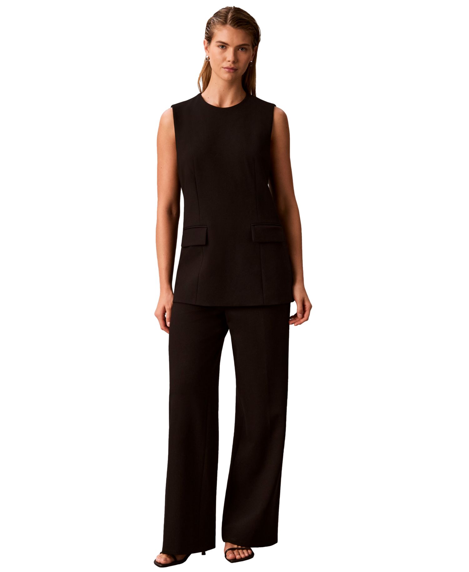 Women's Sleeveless Crewneck Top