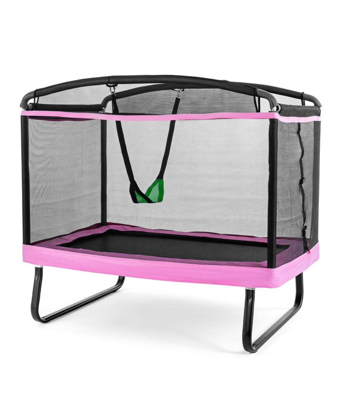 Детская игрушка SUGIFT 6 Feet Kids Trampoline with Safety Enclosure Net and Removable Swing, Ages 3+, цвет: Розовый — фото 4