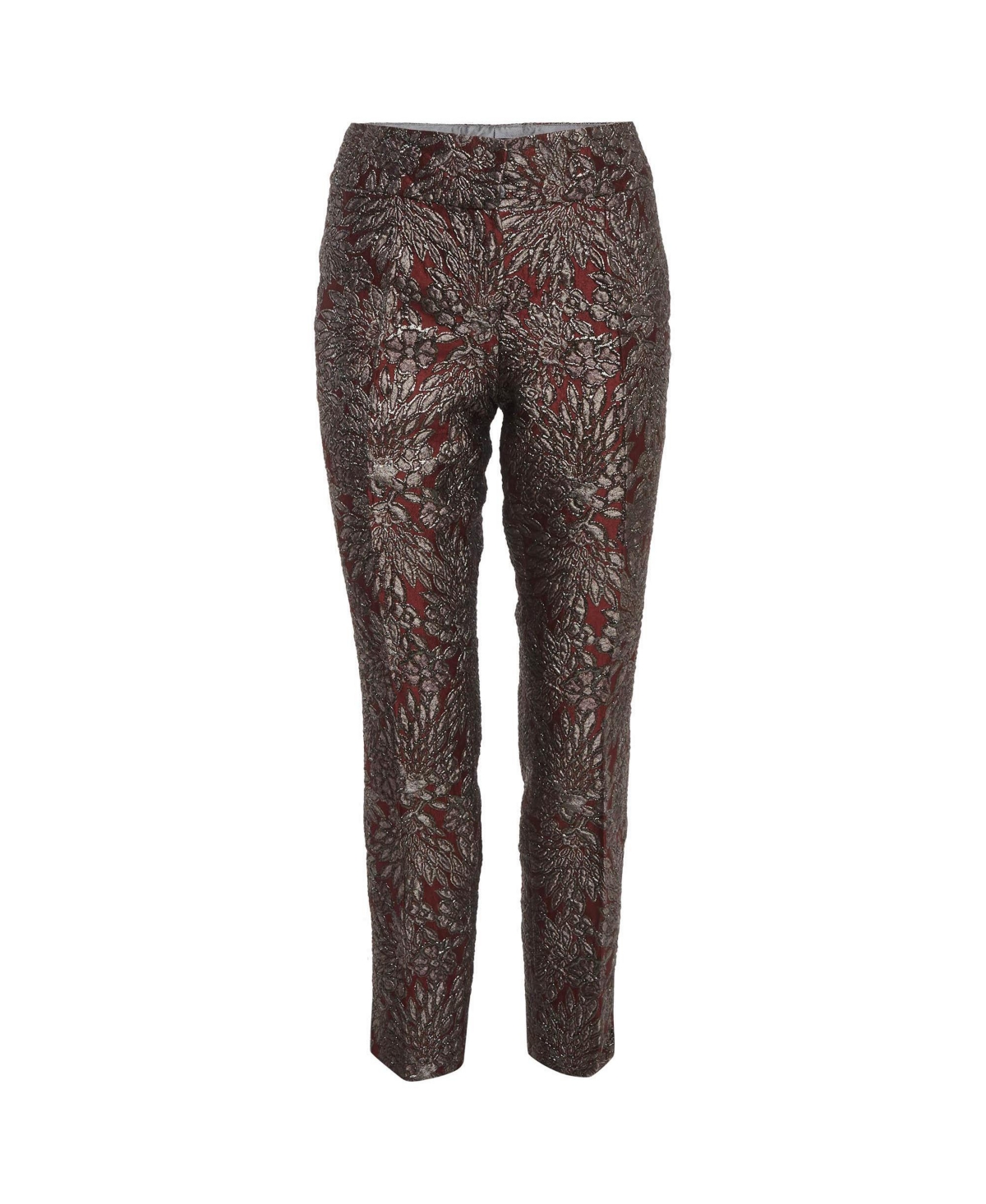 Pre-Owned Dolce & Gabbana Women's Floral Mid-Rise Straight Pants