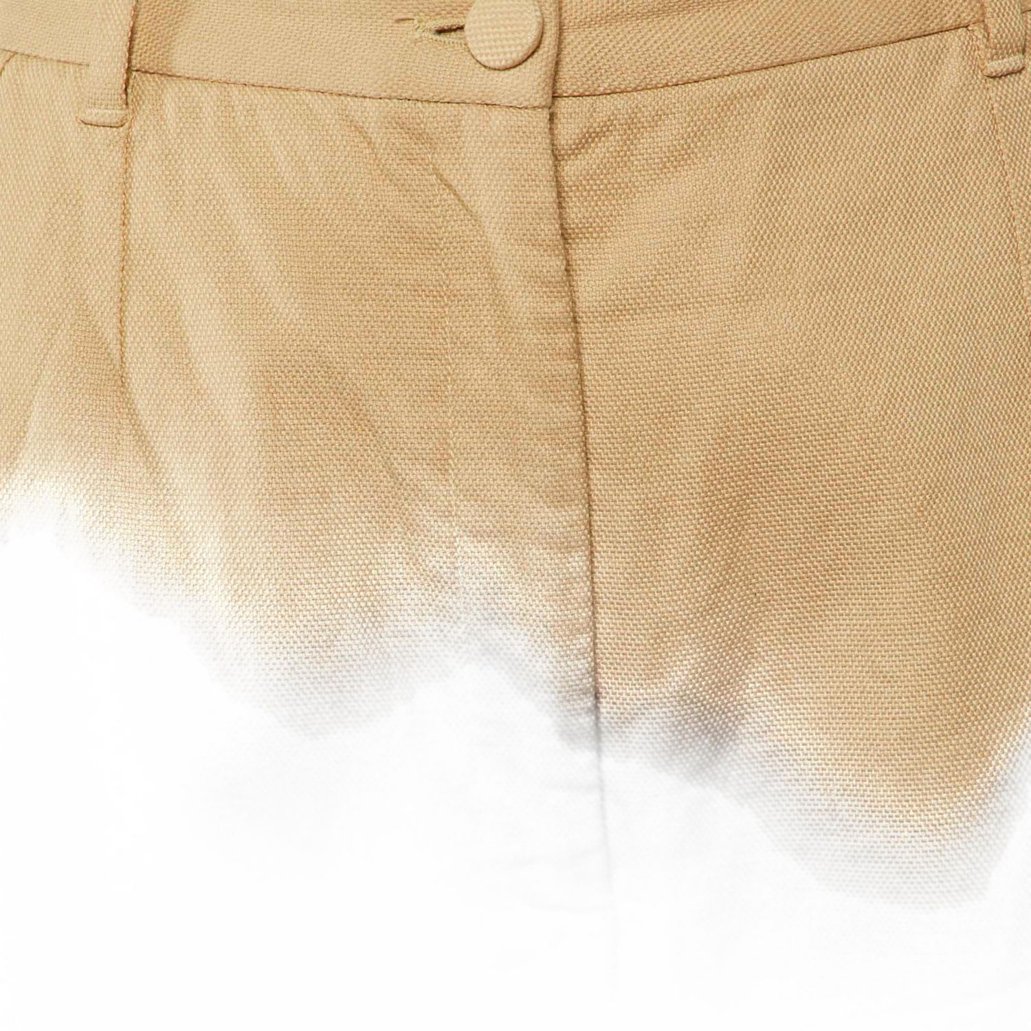 Dolce & Gabbana Women's High-Rise Tapered Leg Cotton Pants