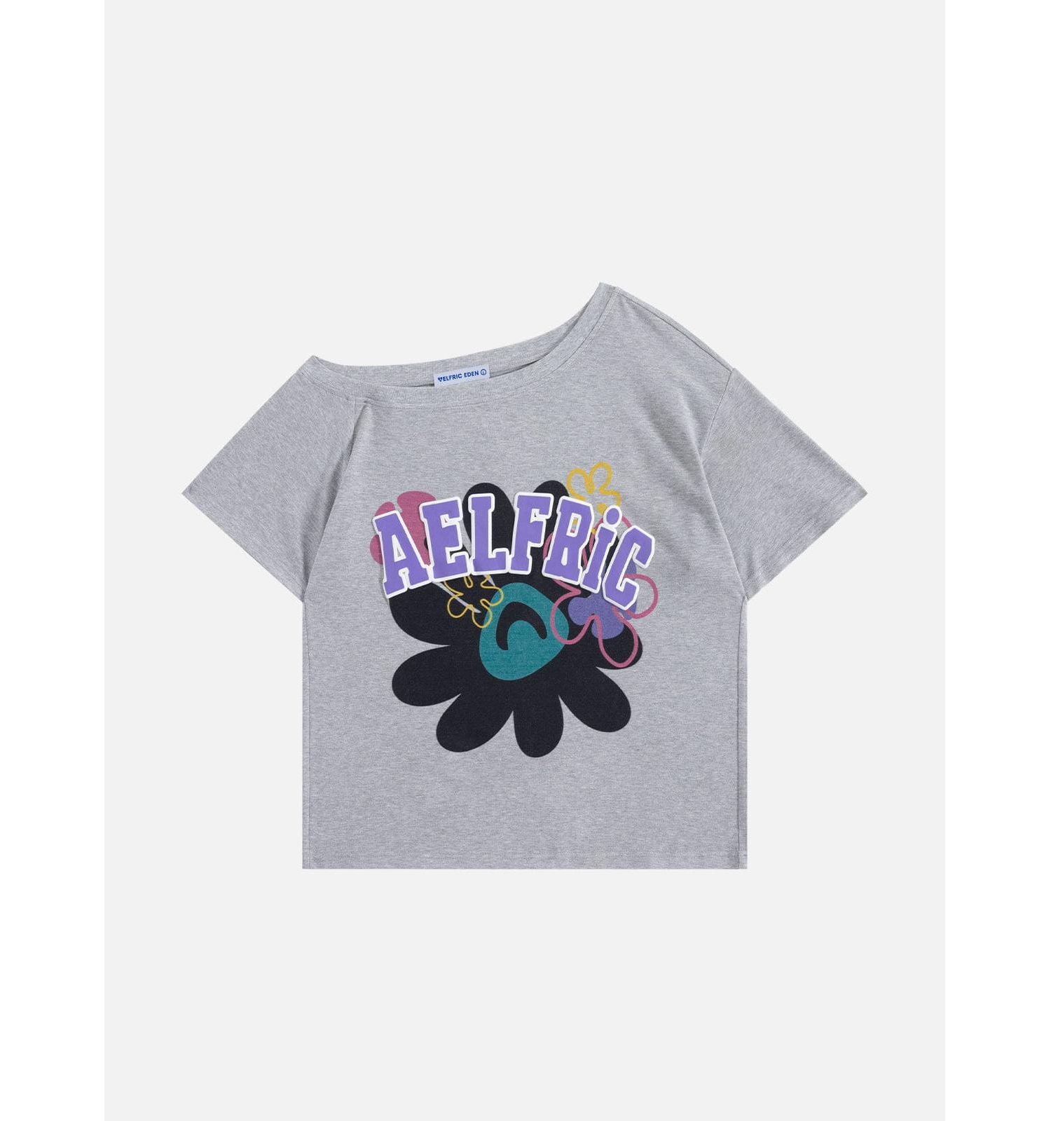 Women's Flower Off-The-Shoulder Tee