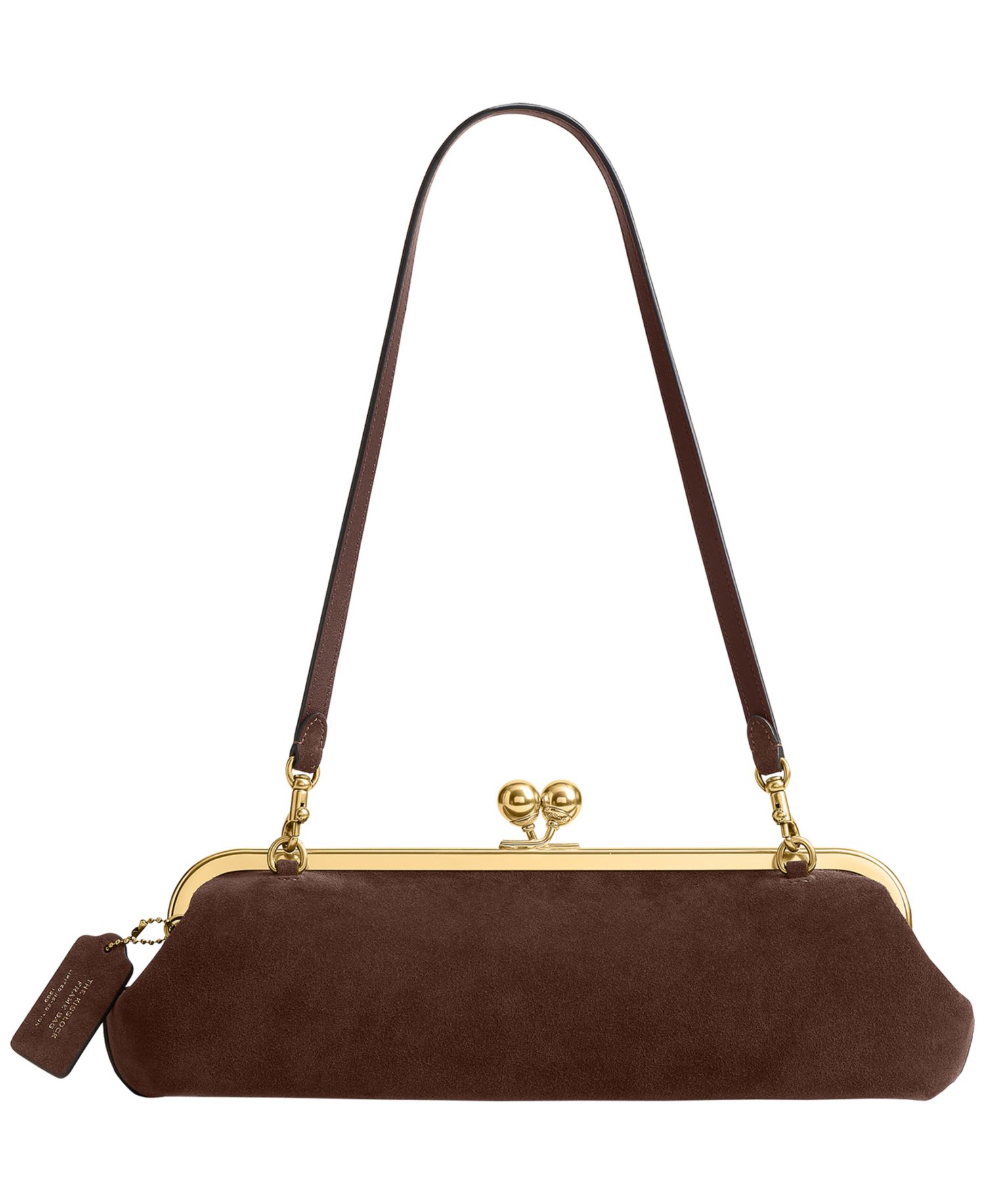 Kisslock Small Suede Frame Bag 30
