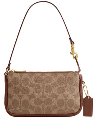 Plaza Mini Signature UpcraftedLeather Shoulder Bag 18