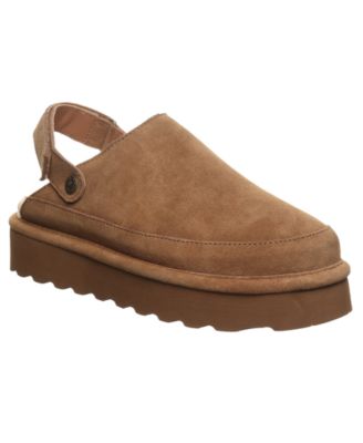 Women's Brooke Platform Suede Slip-On Clogs