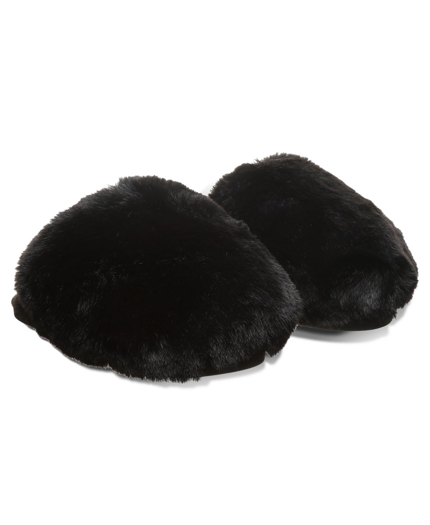 Женские тапочки BEARPAW Silkie Faux Fur Plush Slip-On Slippers, цвет: Чёрный — фото 8