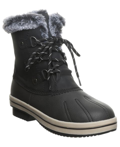 Женские ботинки BEARPAW Vivie Round Toe Wedge, цвет: Чёрный
