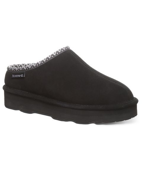 Женские тапочки BEARPAW Martis Slip-On Slippers, цвет: Чёрный