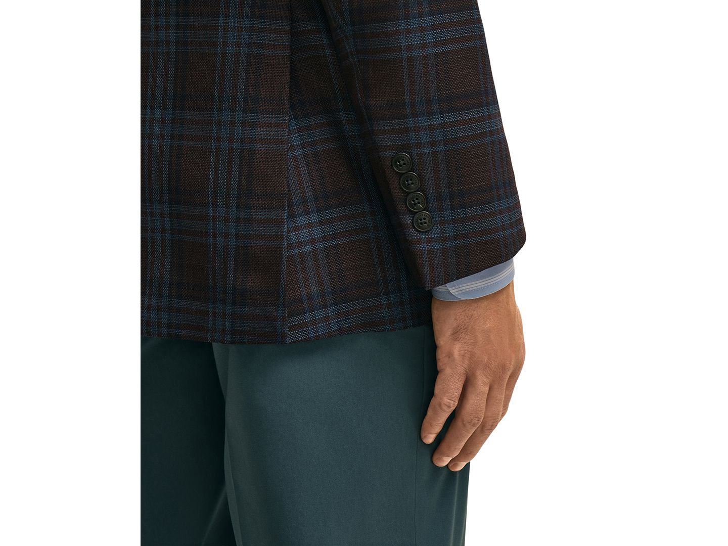 Мужской пиджак Brooks Brothers Classic-Fit Notch-Lapel Blazer, цвет: Синий — фото 4