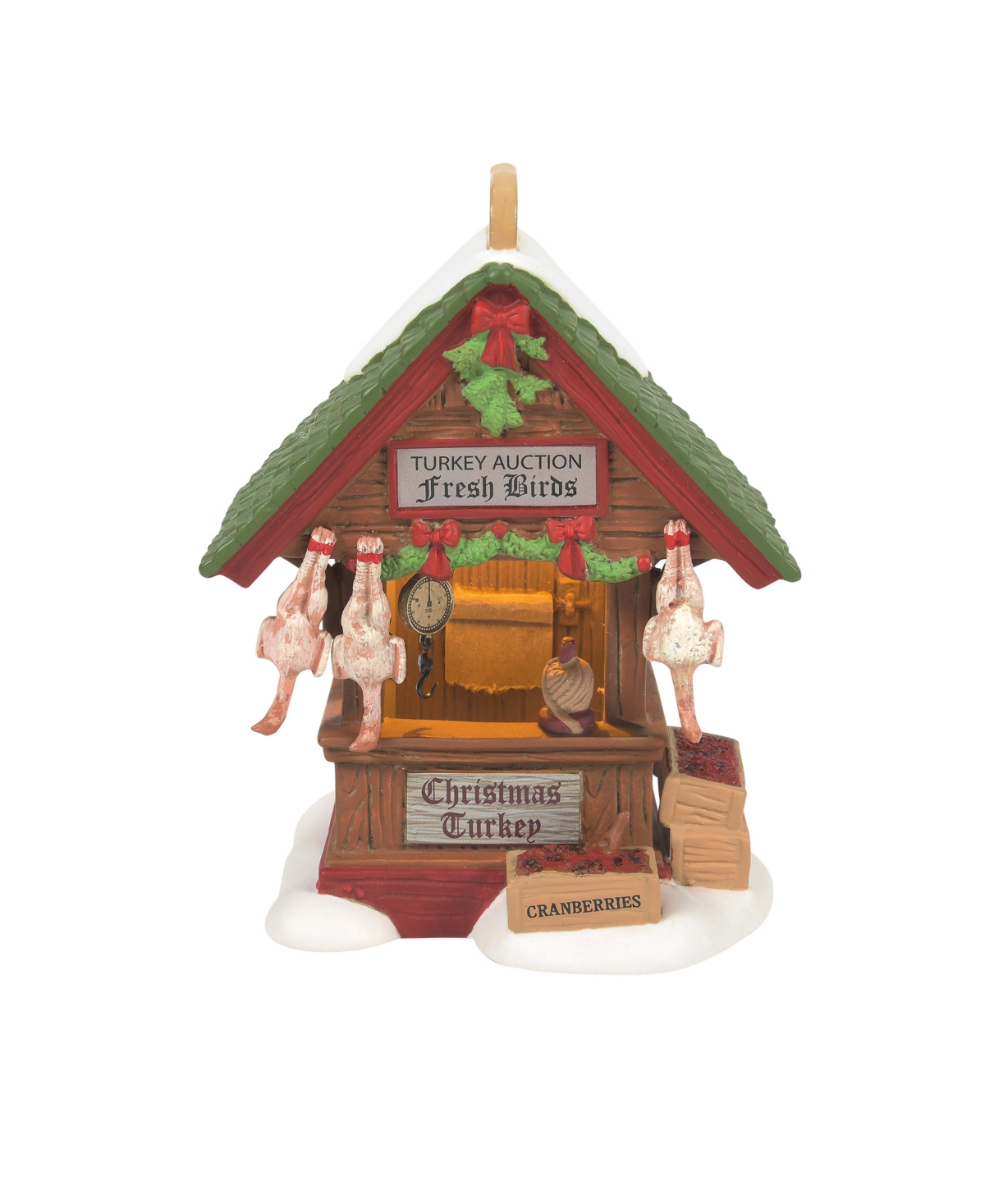 Department 56 Dickens Village Dressed Turkey Auction, Set of 2