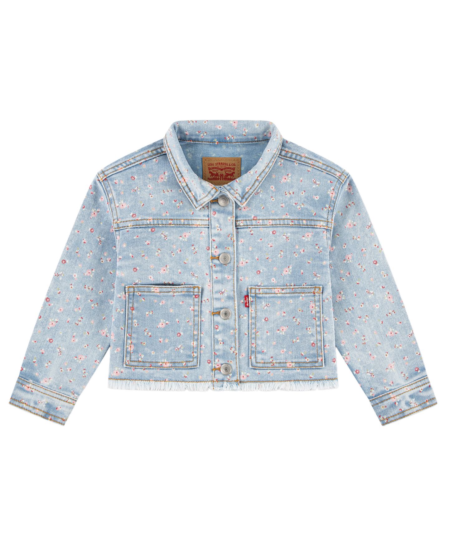 Куртка Levi's Fashion Trucker Jacket для девочек-малышей, цвет: Be Cool Without Destruction — фото 1