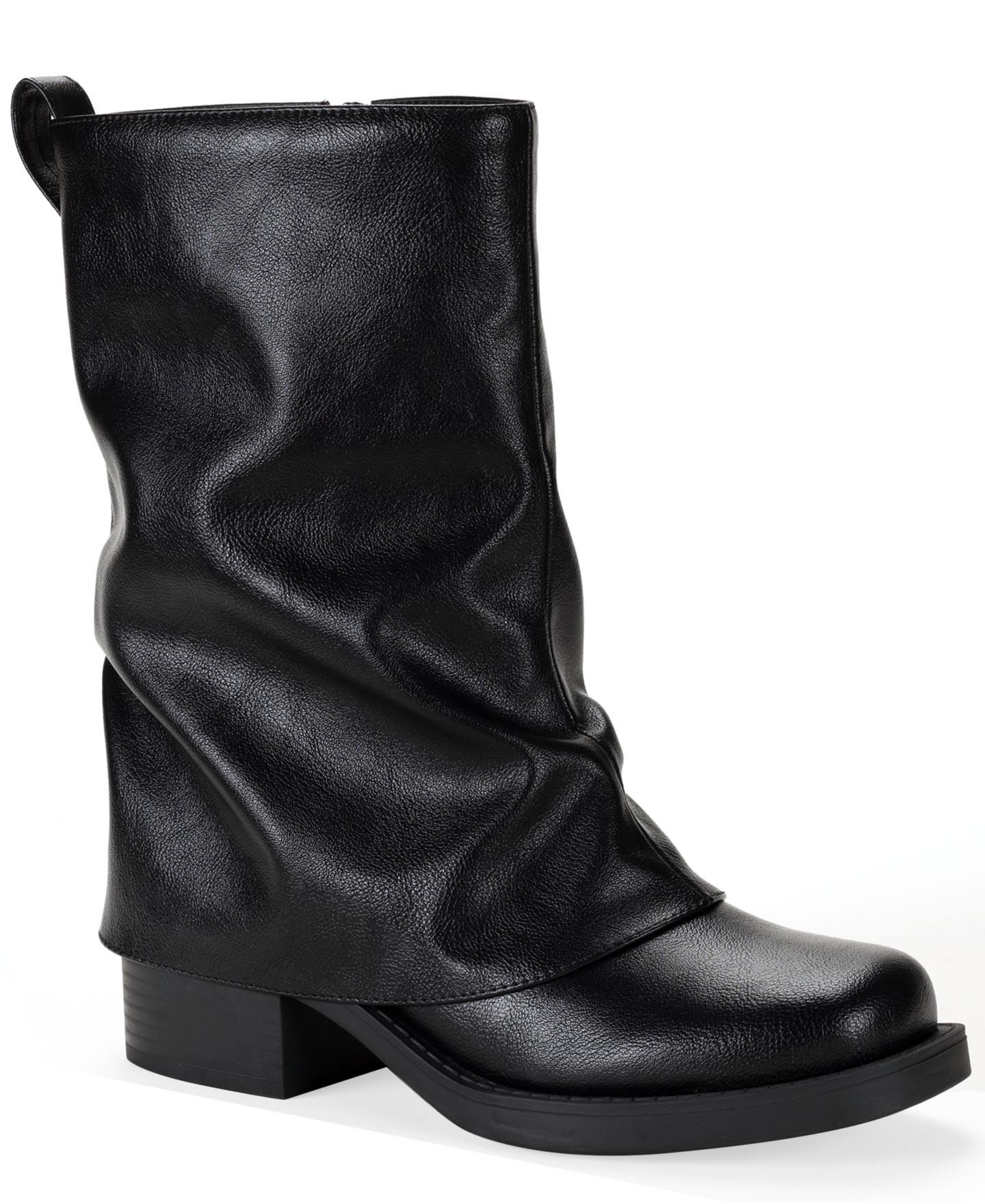 Женские ботинки Wild Pair Wilhelmiina Mid Shaft Block Heel Booties, цвет: Чёрный — фото 1