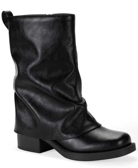 Женские ботинки Wild Pair Wilhelmiina Mid Shaft Block Heel Booties, цвет: Чёрный