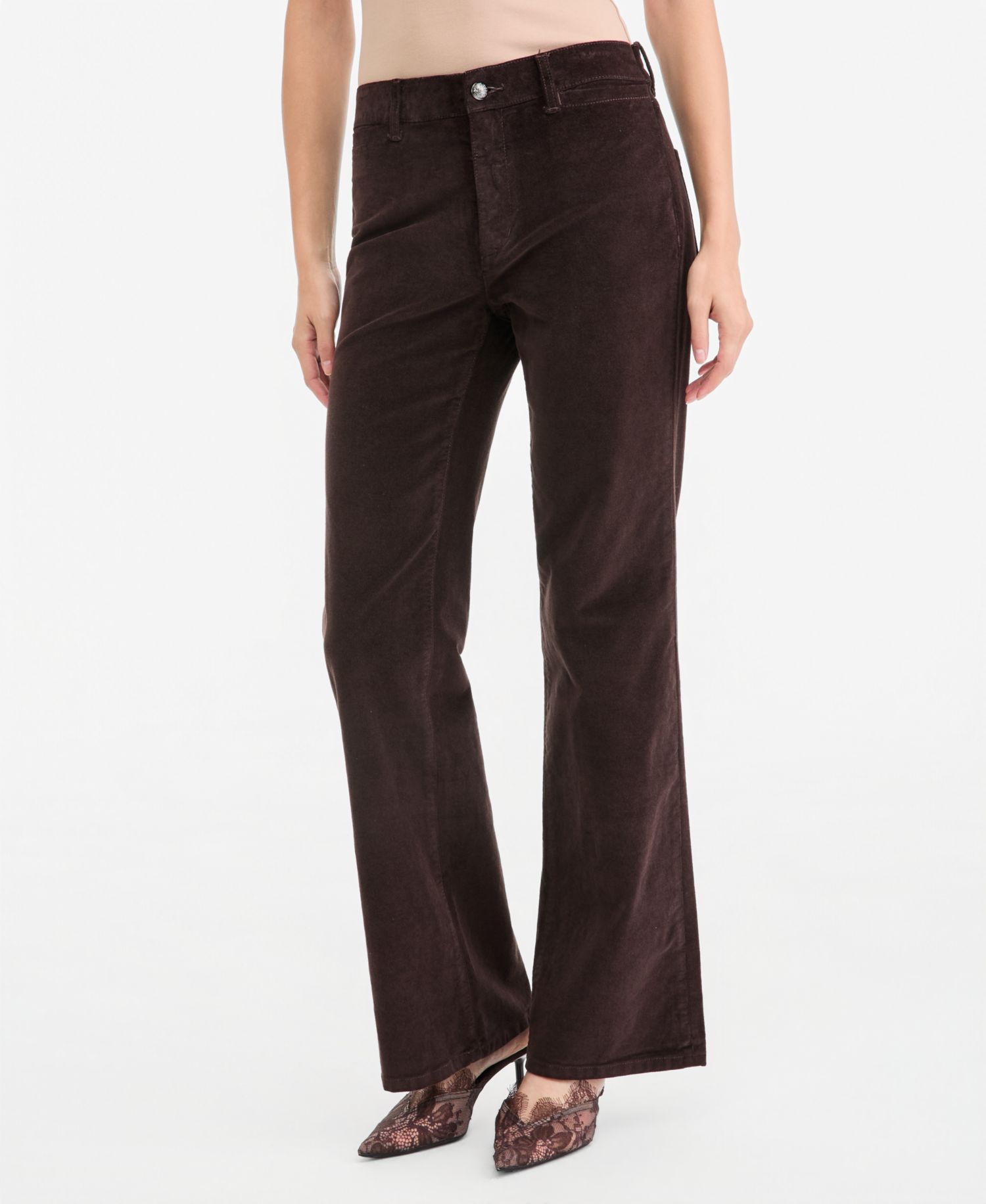 Women's Luelle Corduroy High-Waist Straight-Leg Pants, Macy's Exclusive