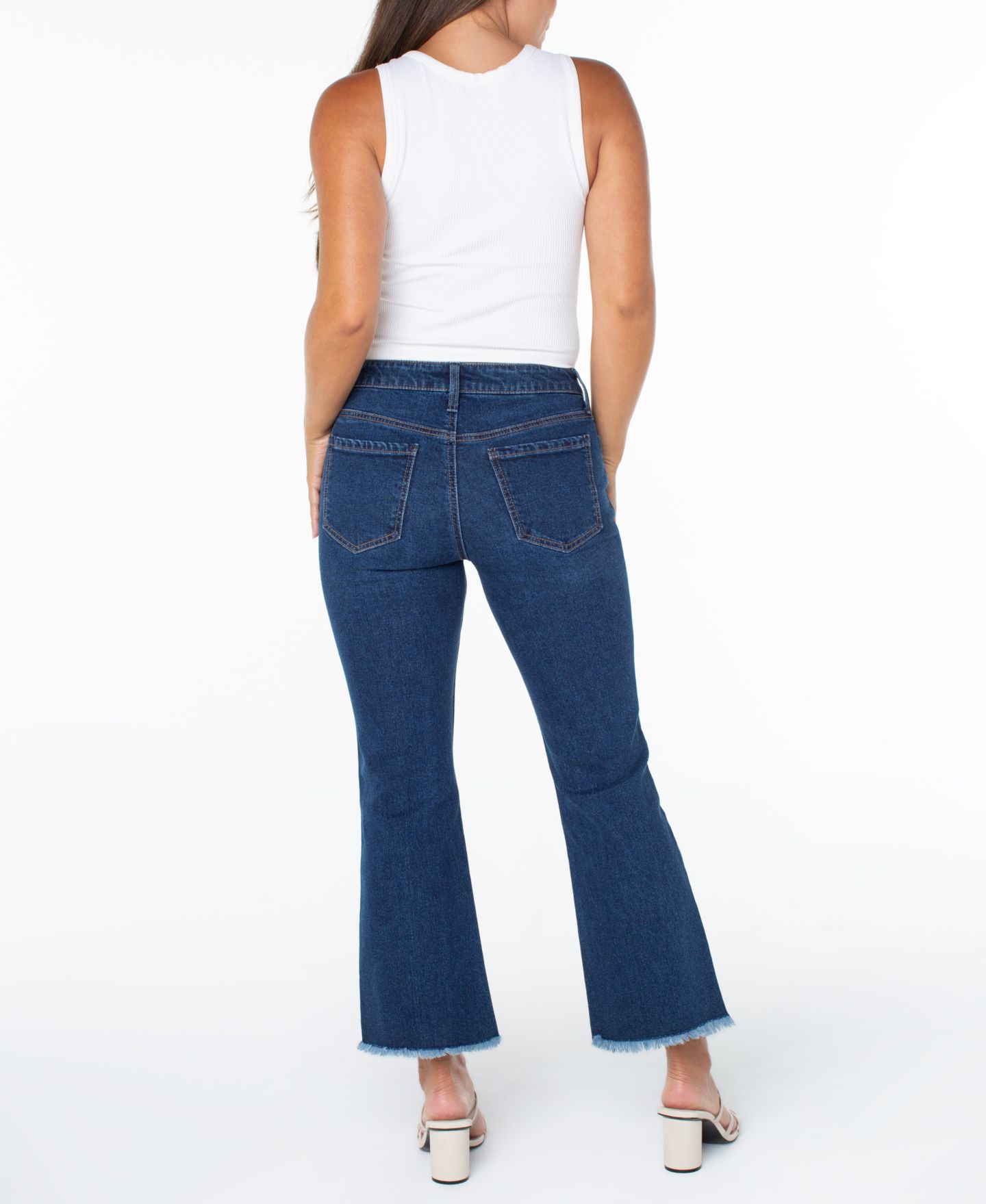 Женские джинсы Celebrity Pink Juniors' Mid-Rise Cropped Kick-Flare, цвет: Averin — фото 3