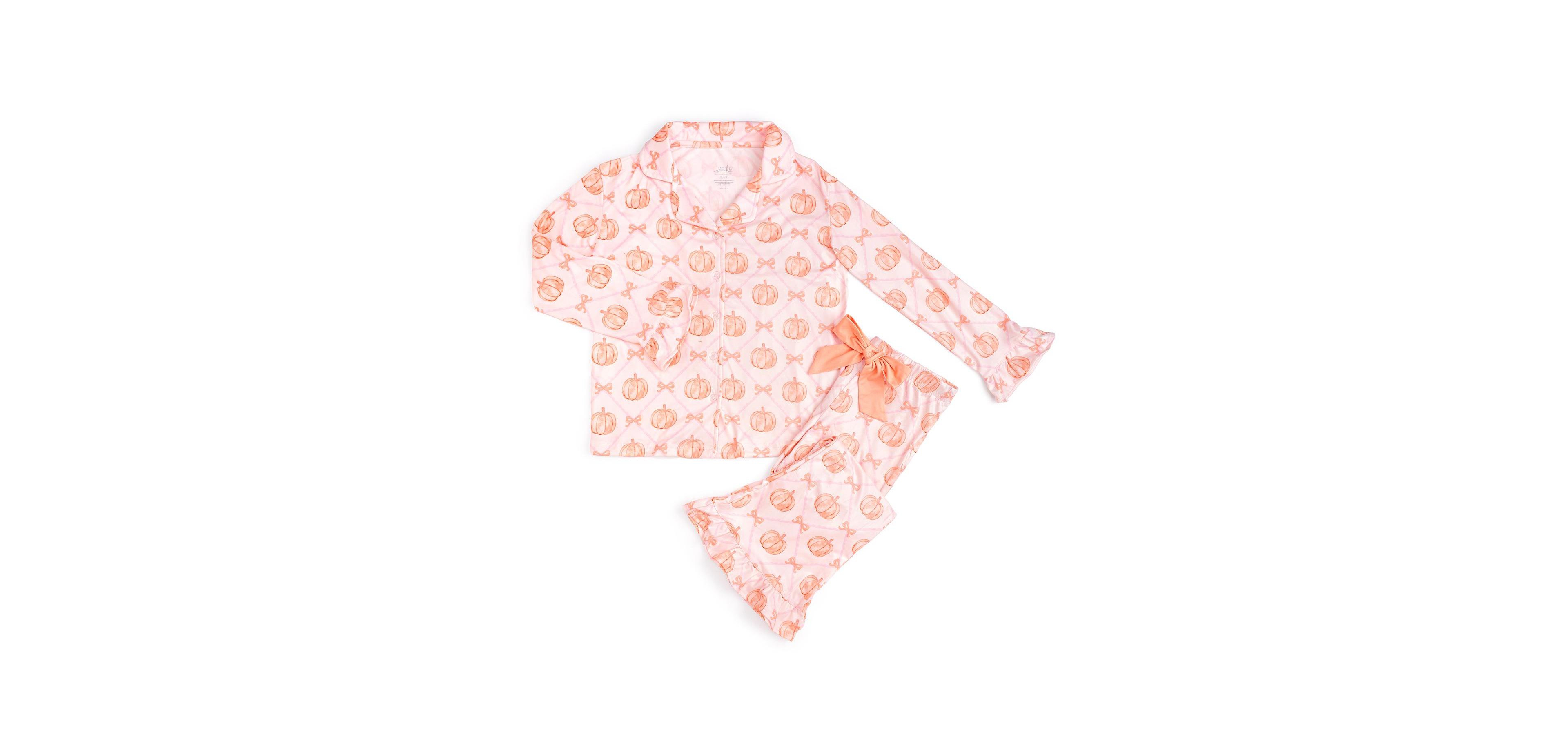 Sweet Wink Girls Pumpkin Trellis Lounge Set