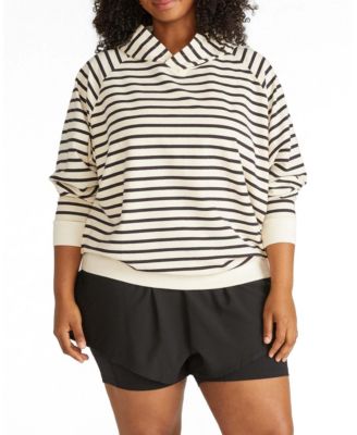 Plus Size French Terry Pullover Hoodie