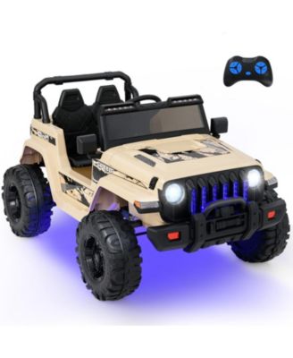 12V Kids Ride-On Jeep Car with Parental Remote Control and LED Lights, 44"L x 30"W x 26.5"H, 77 lbs, Ages 3+