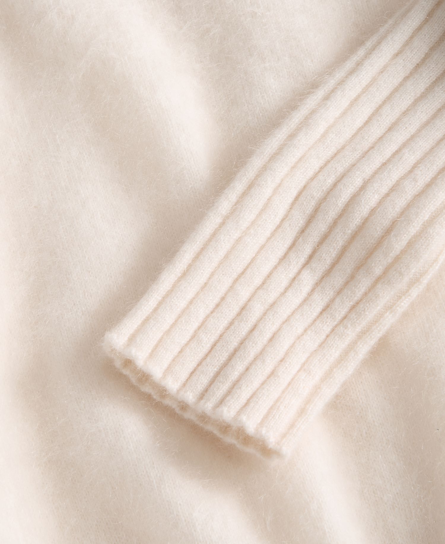 Women's 100% Cashmere Cropped Brushed Shrunken Sweater
