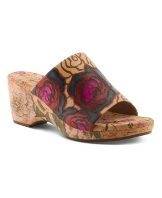 Niceneasy Women's Slide with Hand-Painted Design