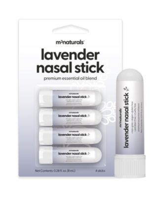 Naturals Lavender Aromatherapy Nasal Inhaler Sticks with Mint, Orange, Lemon and Eucalyptus Oils, 4 Pack