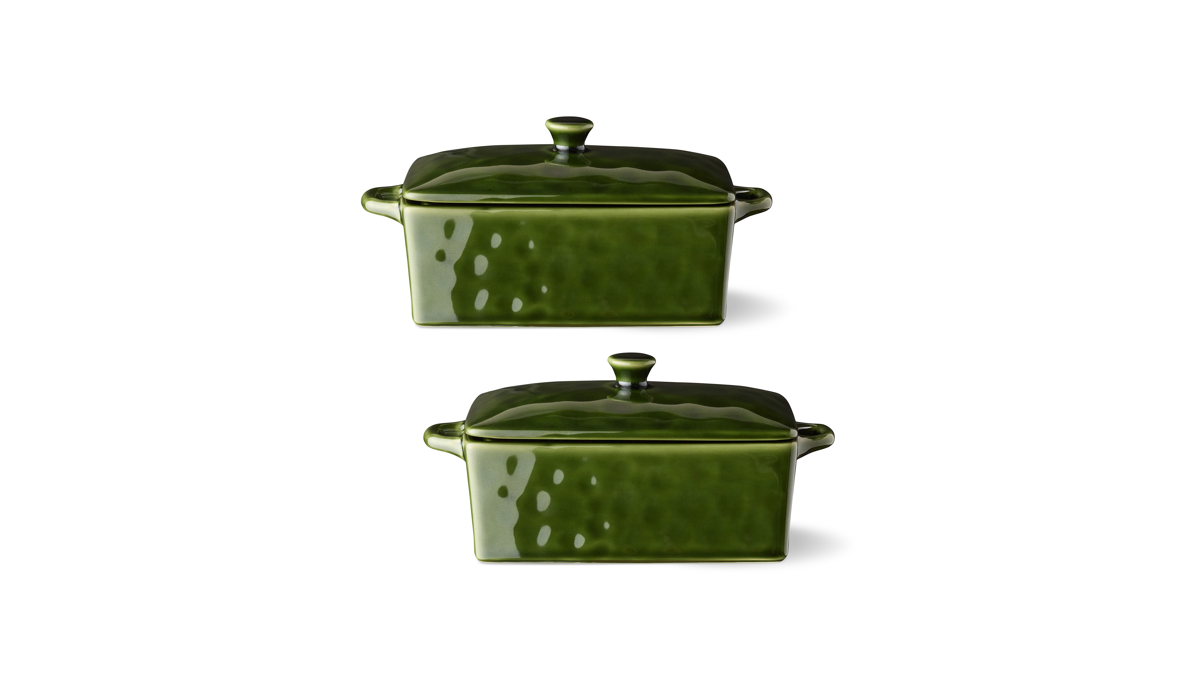 Certified International Verde Rectangular Mini Bakers, Set of 2