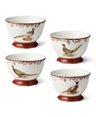 Pheasant Grove Ice Cream Bowls, Set of 4