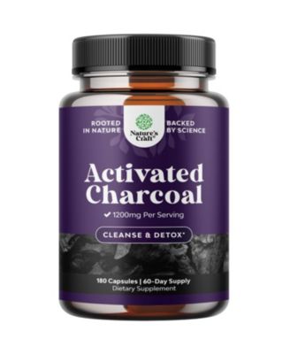Activated Coconut Charcoal Capsules, 1200 mg Per Serving, 180 Capsules