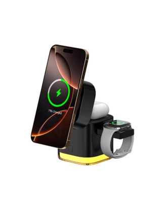 5-in-1 Qi2 Wireless & 30W Fast Charging Station, Compatible with iPhone, Apple Watch, and AirPods