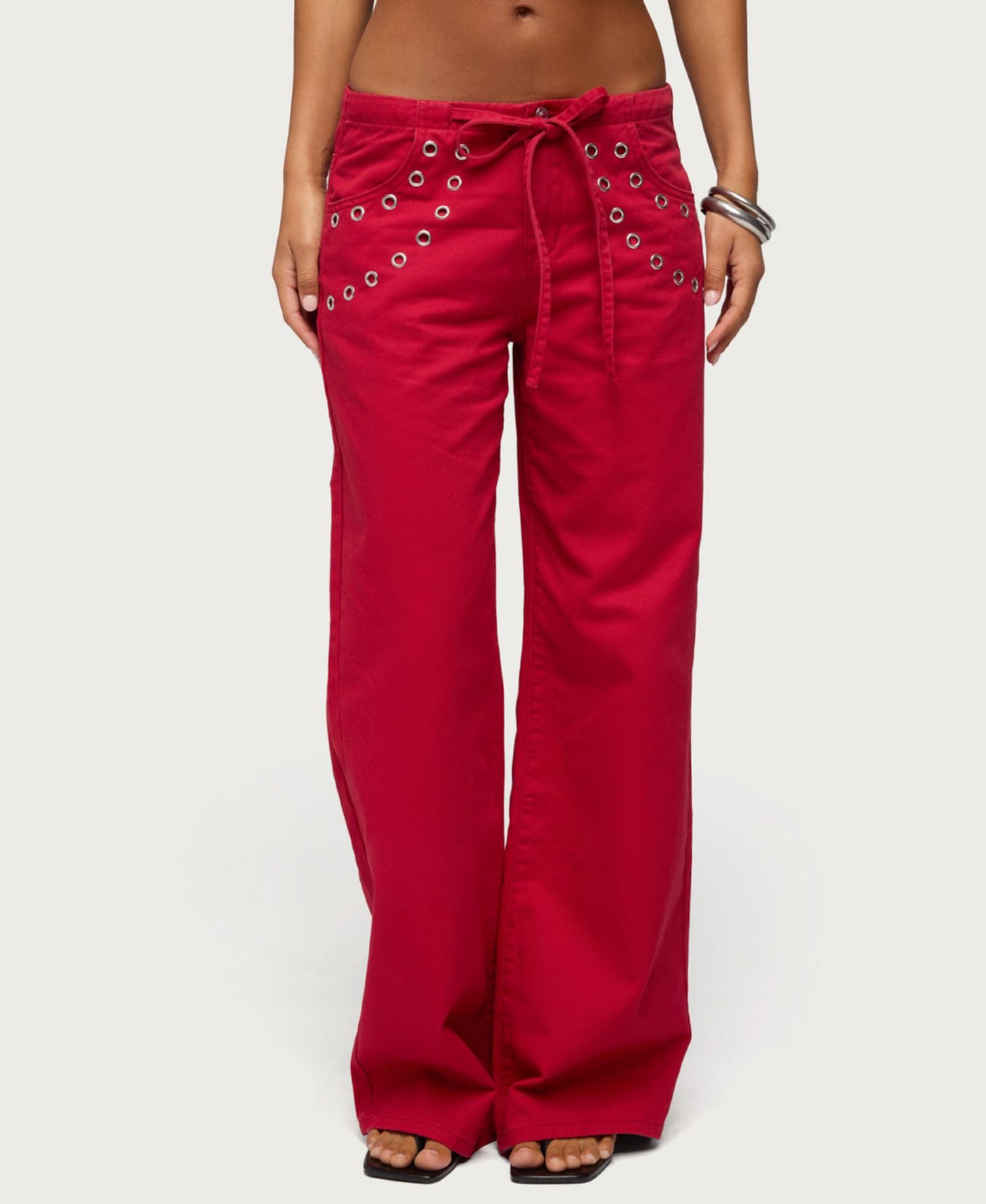Women's Kala Low-Rise Baggy Grommet Jeans, 31" Inseam