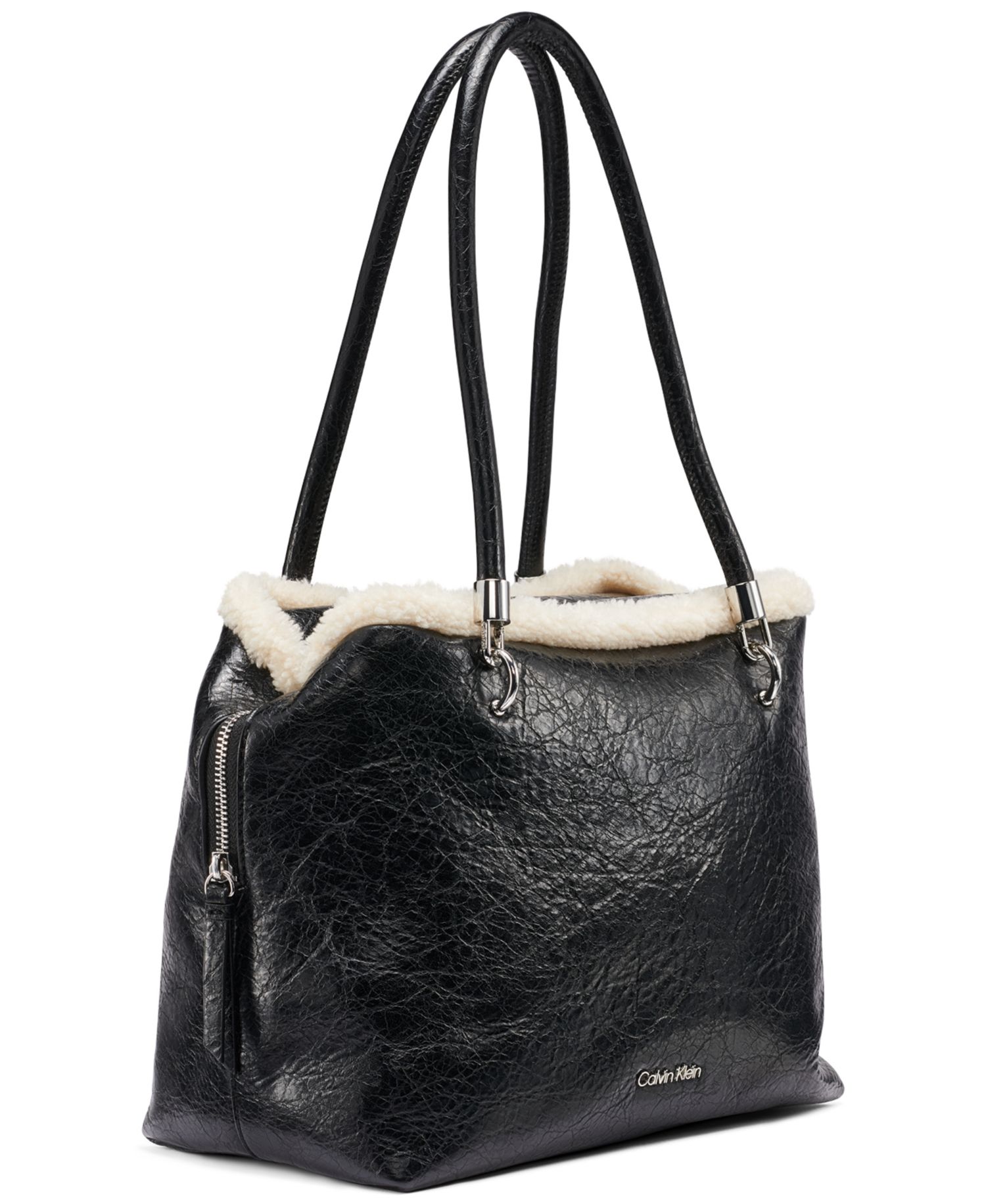 Waverly Mini Sherpa Tote Handbag