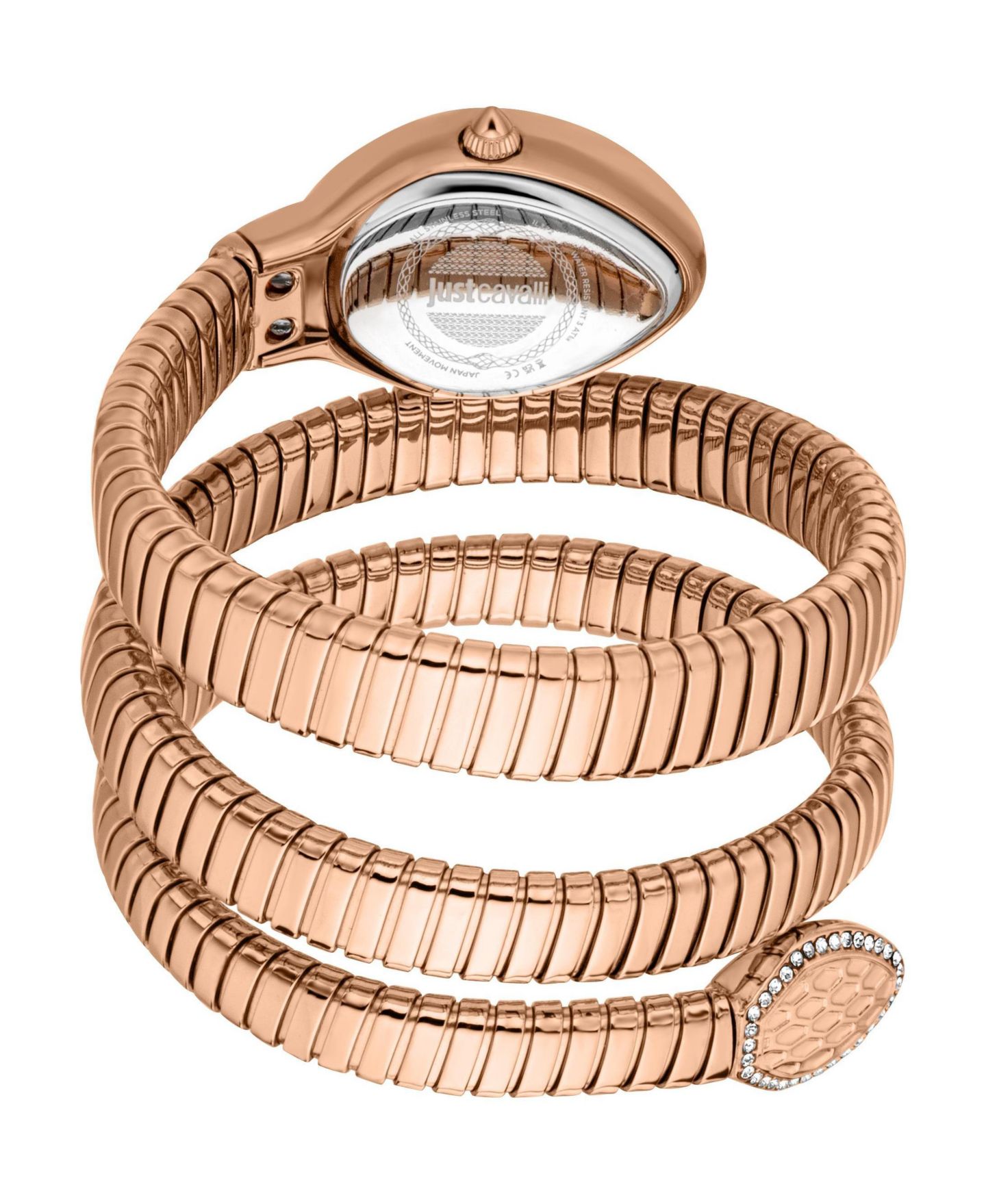 Женские часы Just Cavalli Carezza Quartz IP Stainless Steel Bracelet Watch, цвет: Розовый — фото 3